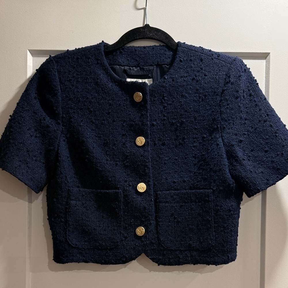 Abercrombie & Fitch Navy Blazer with Gold Buttons